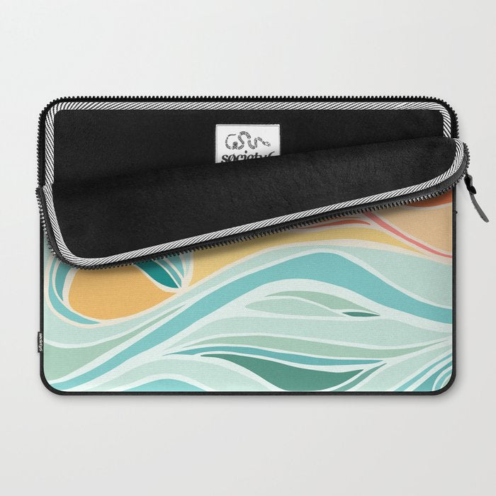 Sea and Sky Abstract Landscape Laptop Sleeve Gallery Image 2