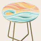 Sea and Sky Abstract Landscape Side Table Gallery Image 2