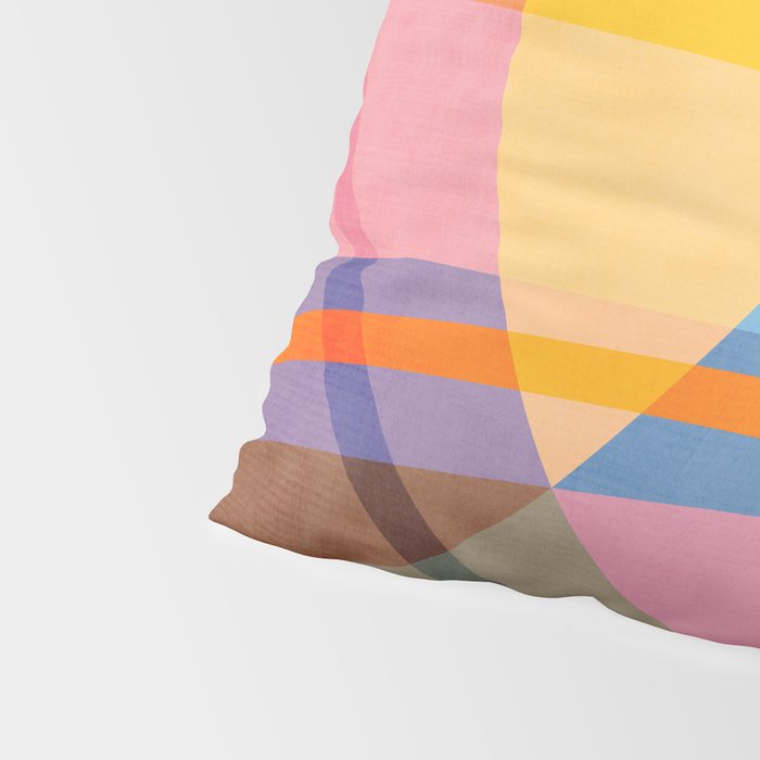 Modern Bold Colorful Shapes Artwork Pillow Sham Gallery Image 4