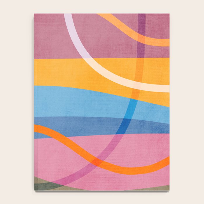 Modern Bold Colorful Shapes Artwork Notebook Gallery Image 4