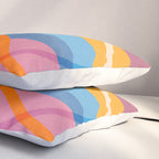 Modern Bold Colorful Shapes Artwork Pillow Sham Gallery Image 3