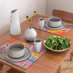 Modern Bold Colorful Shapes Artwork Placemat Gallery Image 2