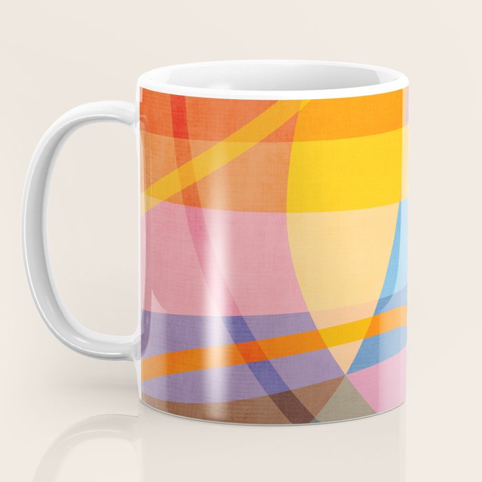 Modern Bold Colorful Shapes Artwork Coffee Mug Gallery Image 3