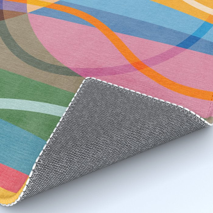 Modern Bold Colorful Shapes Artwork Rug Gallery Image 4