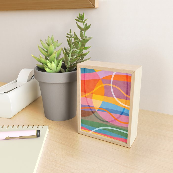 Modern Bold Colorful Shapes Artwork Mini Art Print Gallery Image 2