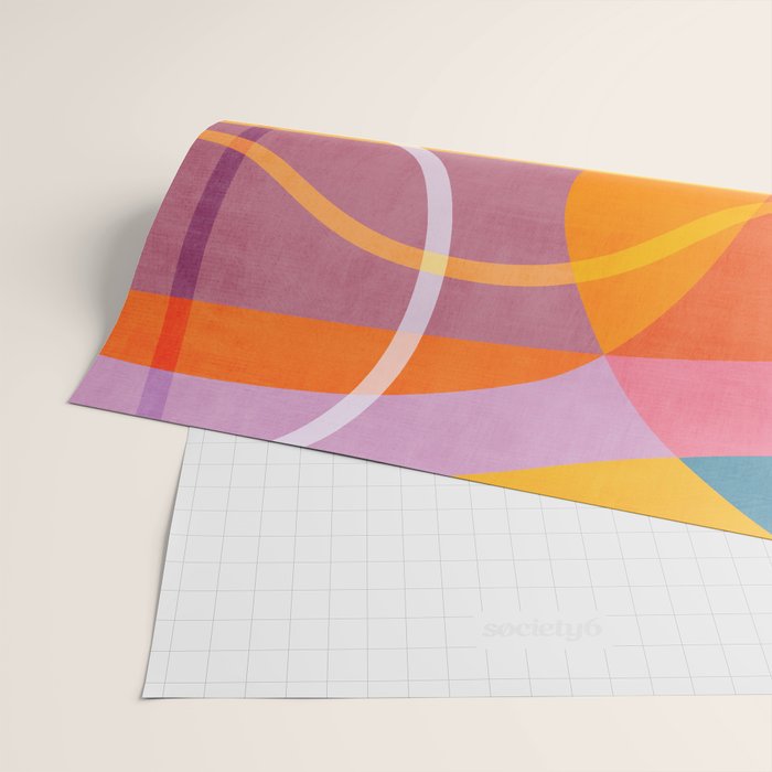 Modern Bold Colorful Shapes Artwork Wrapping Paper Gallery Image 2