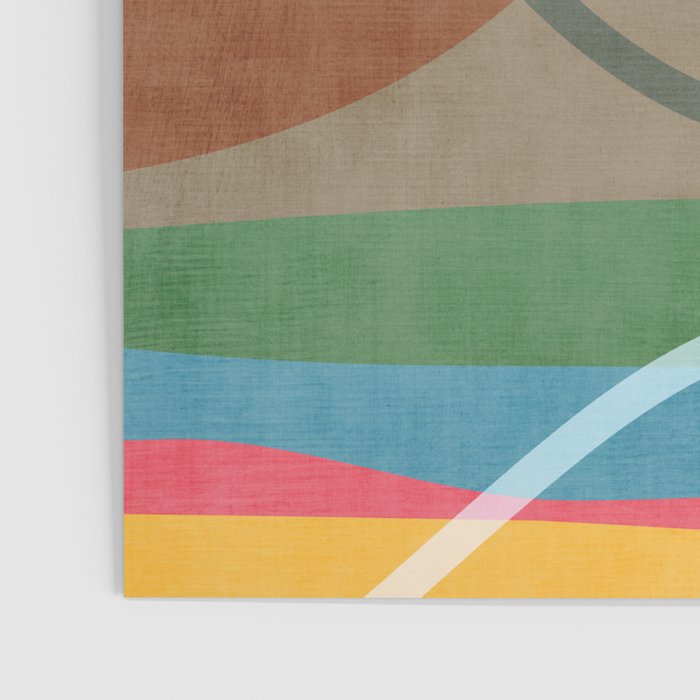 Modern Bold Colorful Shapes Artwork Poster Gallery Image 3
