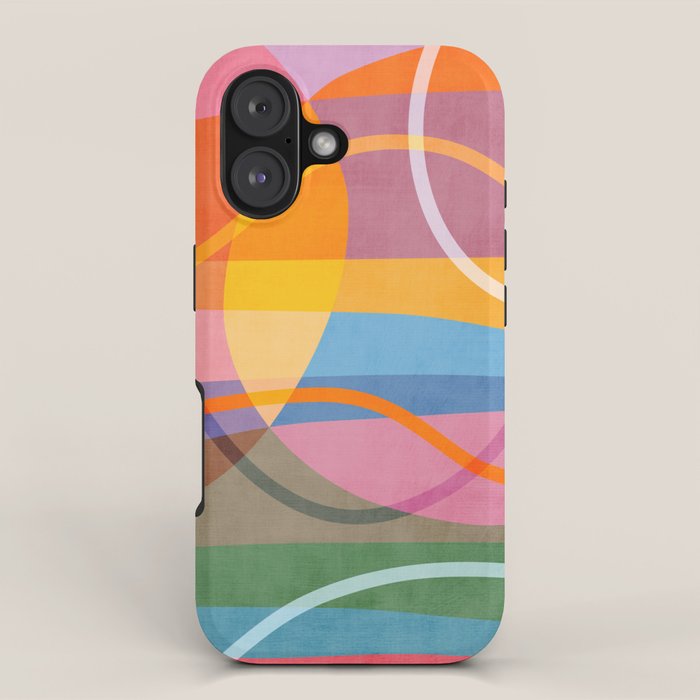 Modern Bold Colorful Shapes Artwork iPhone Case Gallery Image 1