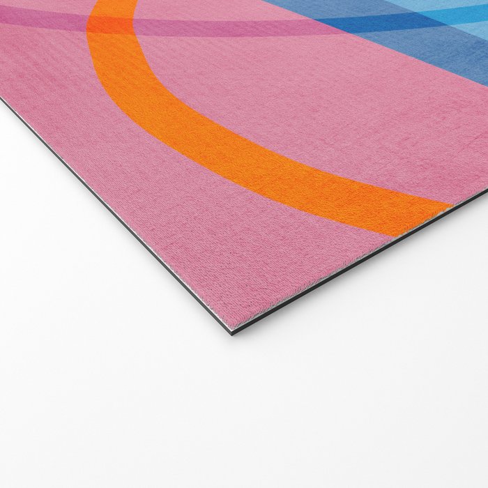 Modern Bold Colorful Shapes Artwork Welcome Mat Gallery Image 2