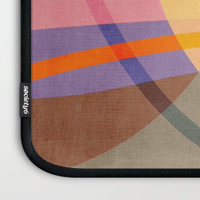 Modern Bold Colorful Shapes Artwork Laptop Sleeve Gallery Image 3