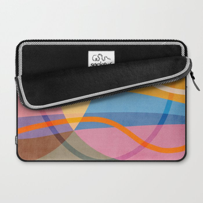 Modern Bold Colorful Shapes Artwork Laptop Sleeve Gallery Image 2