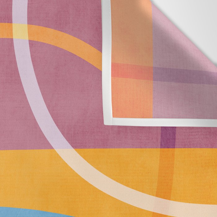 Modern Bold Colorful Shapes Artwork Wall Tapestry Gallery Image 3