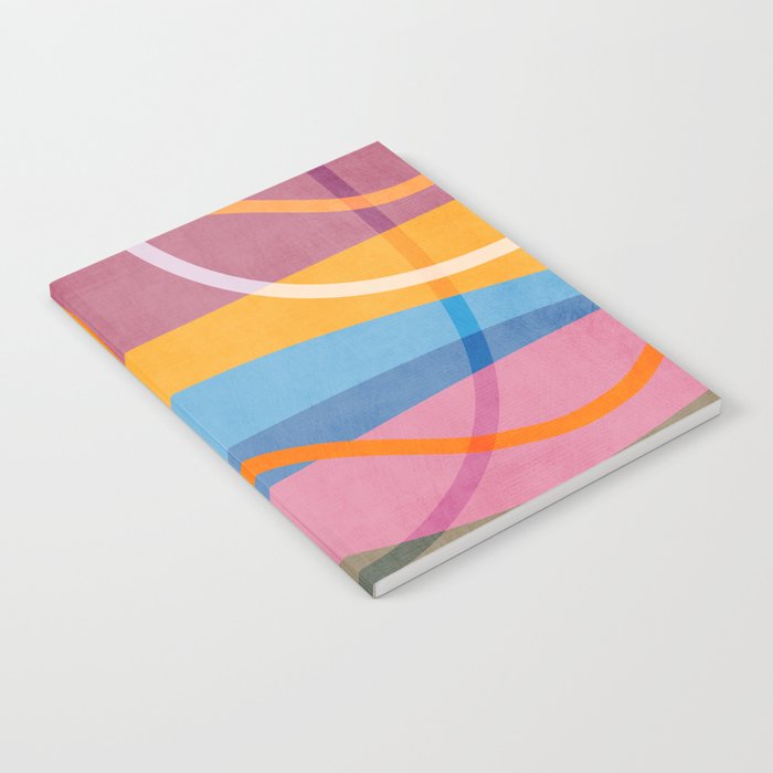 Modern Bold Colorful Shapes Artwork Notebook Gallery Image 2