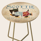 scottie dog art artwork beach scottish terrier sandals flip flops beach life Side Table Gallery Image 2