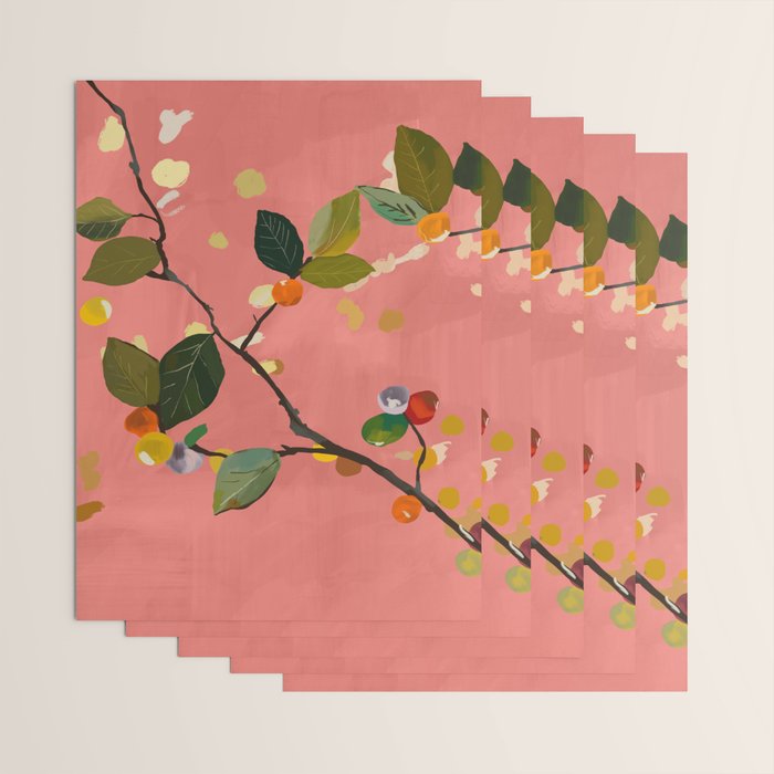 Cherry Fruit Branch III Wrapping Paper Gallery Image 3