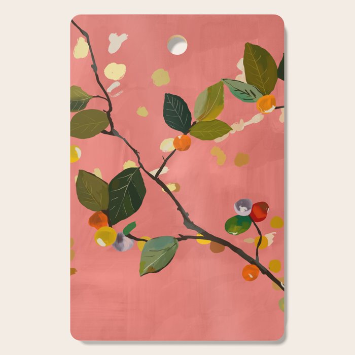 Cherry Fruit Branch III Cutting Board Gallery Image 1