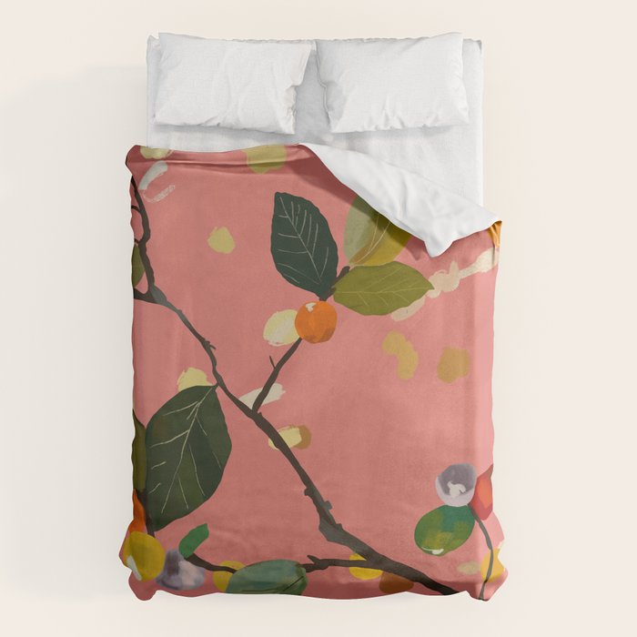 Cherry Fruit Branch III Duvet Cover Gallery Image 1