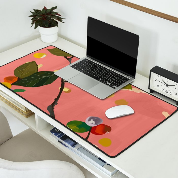 Cherry Fruit Branch III Desk Mat Gallery Image 2