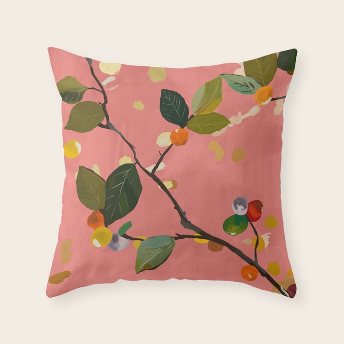 Cherry Fruit Branch III Throw Pillow Gallery Image 6
