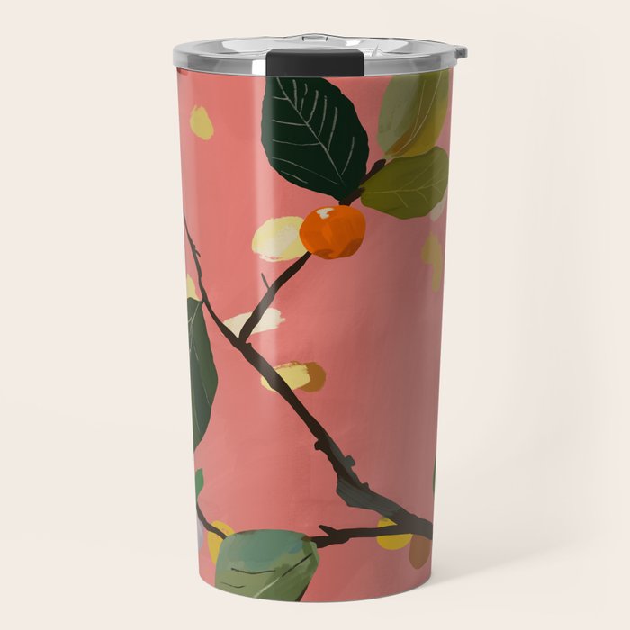 Cherry Fruit Branch III Travel Mug Gallery Image 1