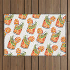 Blood Orange Tequila Sunrise Outdoor Rug Gallery Image 1