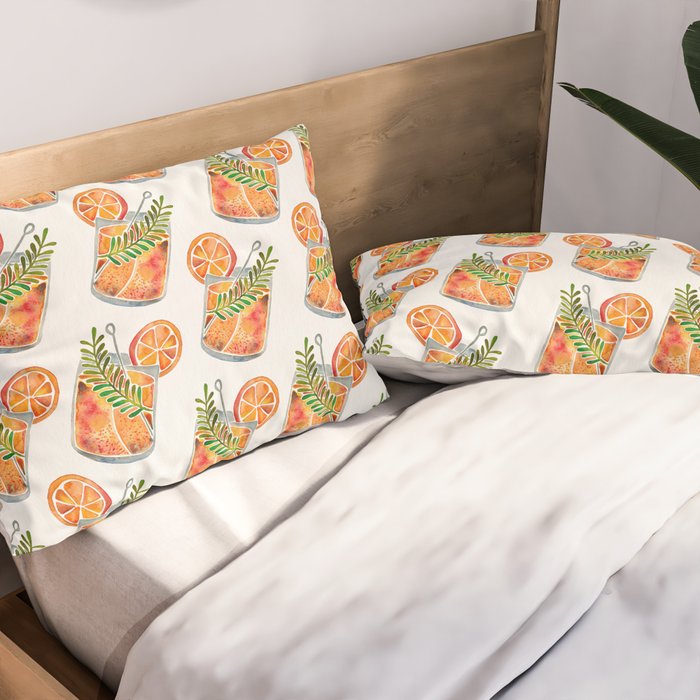 Blood Orange Tequila Sunrise Pillow Sham Gallery Image 2