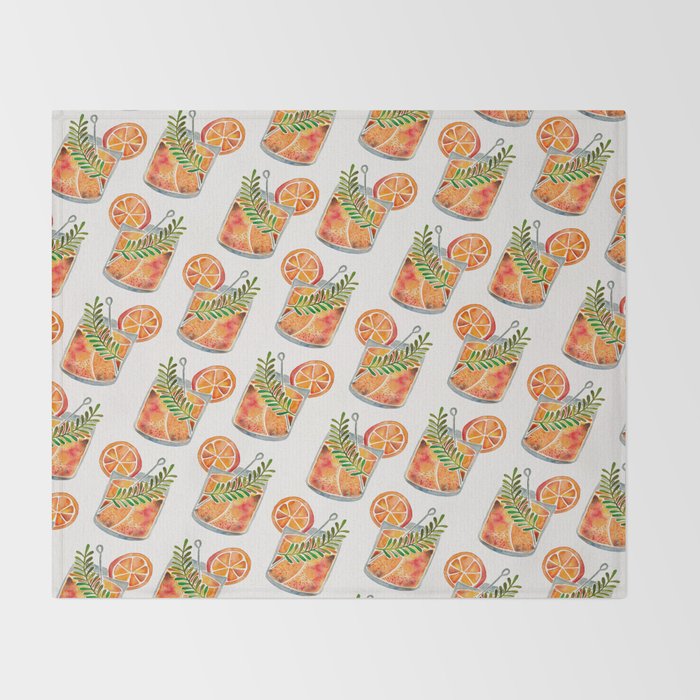 Blood Orange Tequila Sunrise Throw Blanket Gallery Image 2