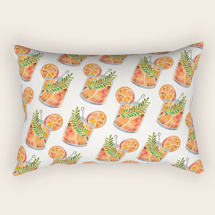Blood Orange Tequila Sunrise Rectangular Pillow Gallery Image 1