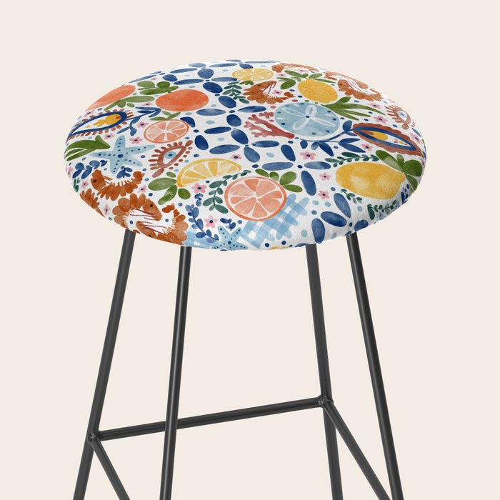 Sunny Coastal Escape Stool Gallery Image 2