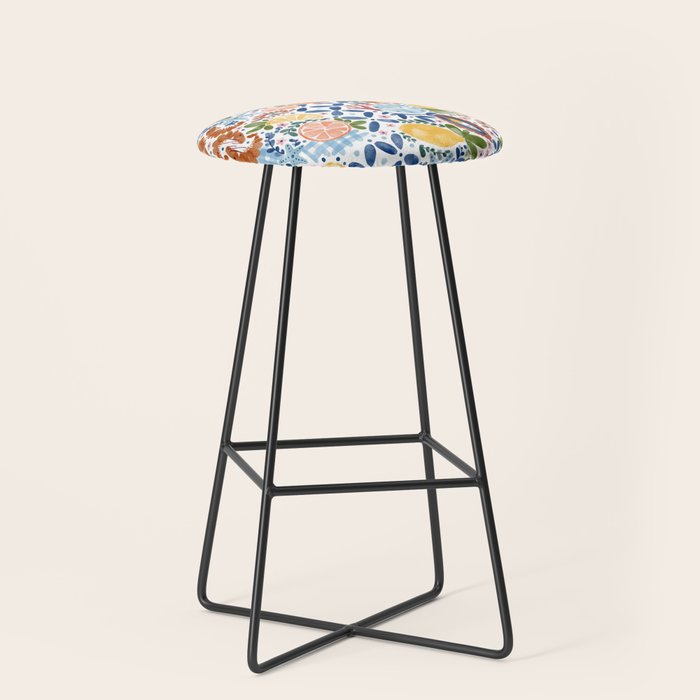 Sunny Coastal Escape Stool Gallery Image 1