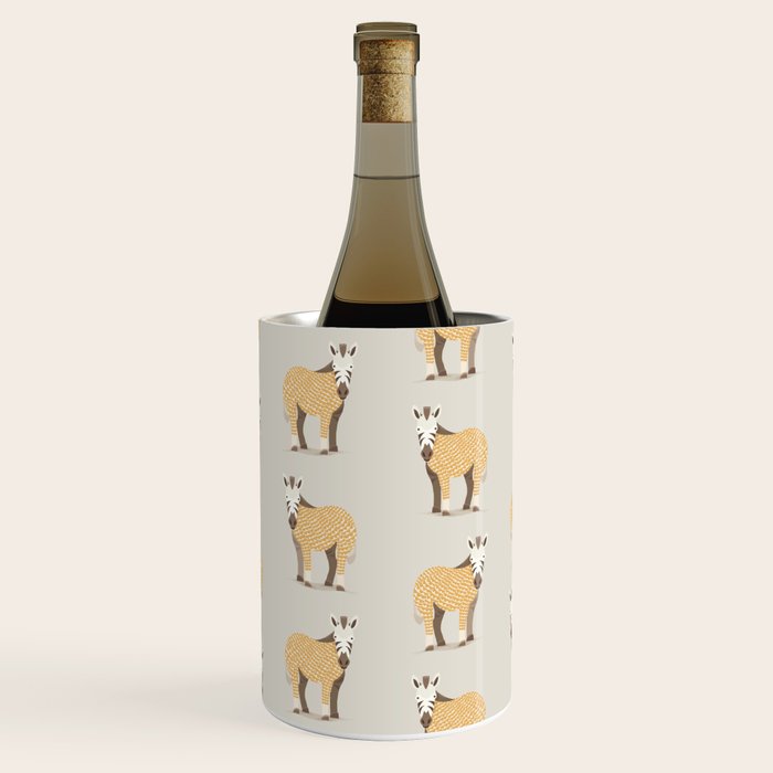 Whimsical Zebra Wine Chiller Gallery Image 1