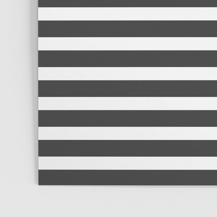 Half Striped Gray - Solid Red Poster Gallery Image 3