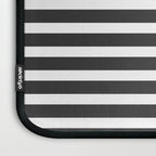 Half Striped Gray - Solid Red Laptop Sleeve Gallery Image 3
