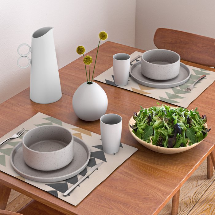 Minimal Geometric 32 Placemat Gallery Image 2