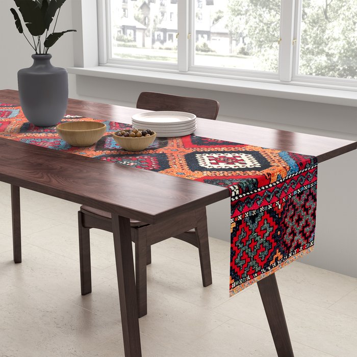 Sarkisla Sivas Kurdish Anatolian Rug Table Runner Gallery Image 2