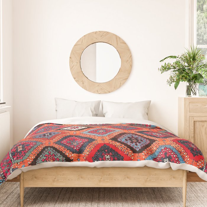 Sarkisla Sivas Kurdish Anatolian Rug Duvet Cover Gallery Image 3