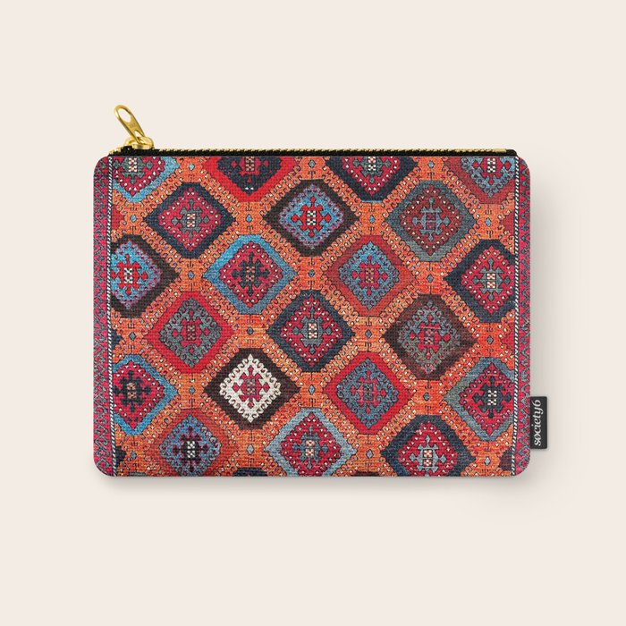 Sarkisla Sivas Kurdish Anatolian Rug Carry All Pouch Gallery Image 1