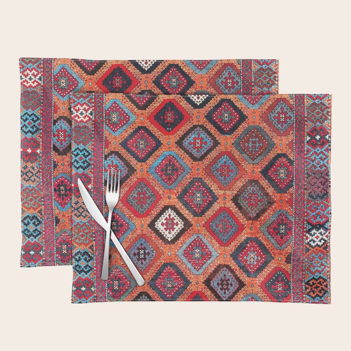 Sarkisla Sivas Kurdish Anatolian Rug Placemat Gallery Image 1