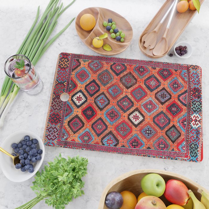 Sarkisla Sivas Kurdish Anatolian Rug Cutting Board Gallery Image 2