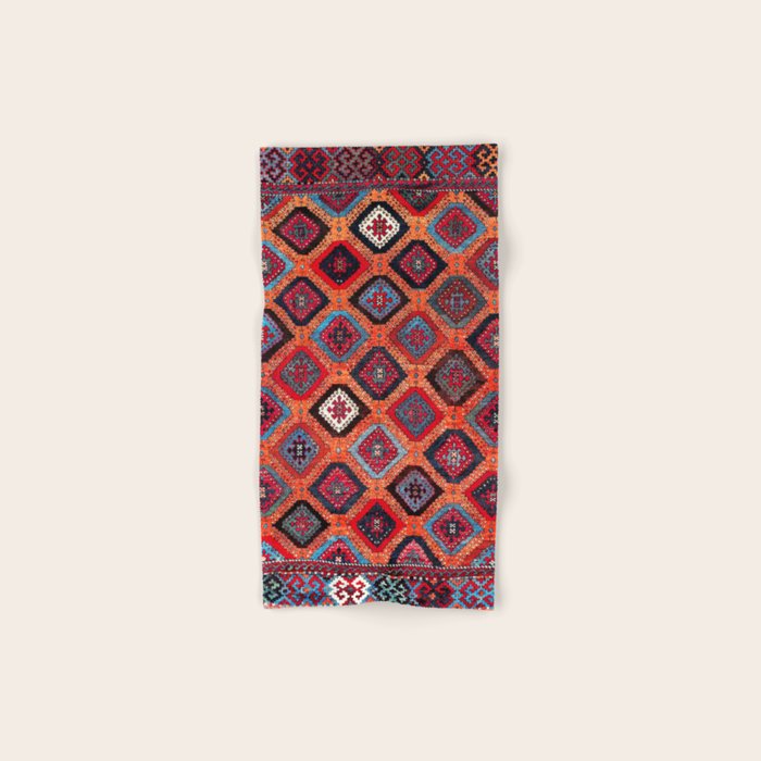 Sarkisla Sivas Kurdish Anatolian Rug Bath Towel Gallery Image 1
