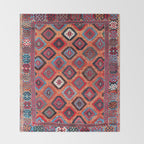 Sarkisla Sivas Kurdish Anatolian Rug Throw Blanket Gallery Image 2