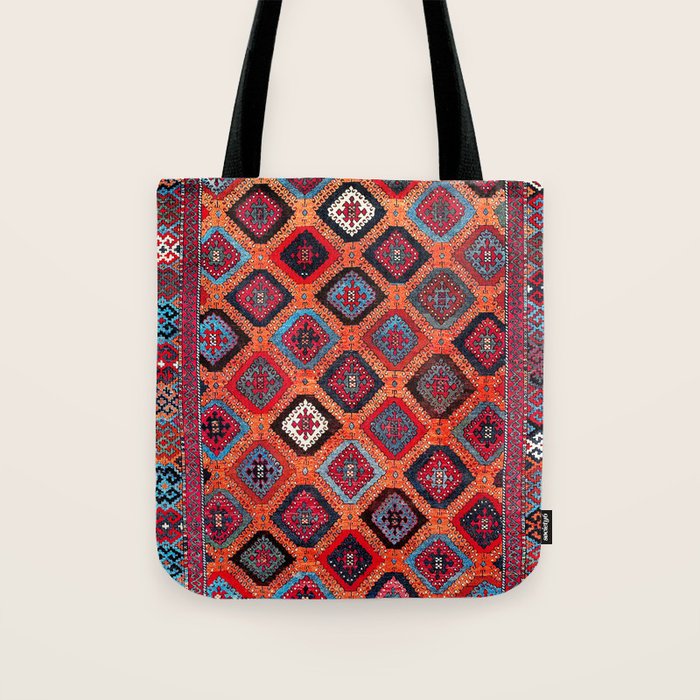 Sarkisla Sivas Kurdish Anatolian Rug Tote Bag Gallery Image 1