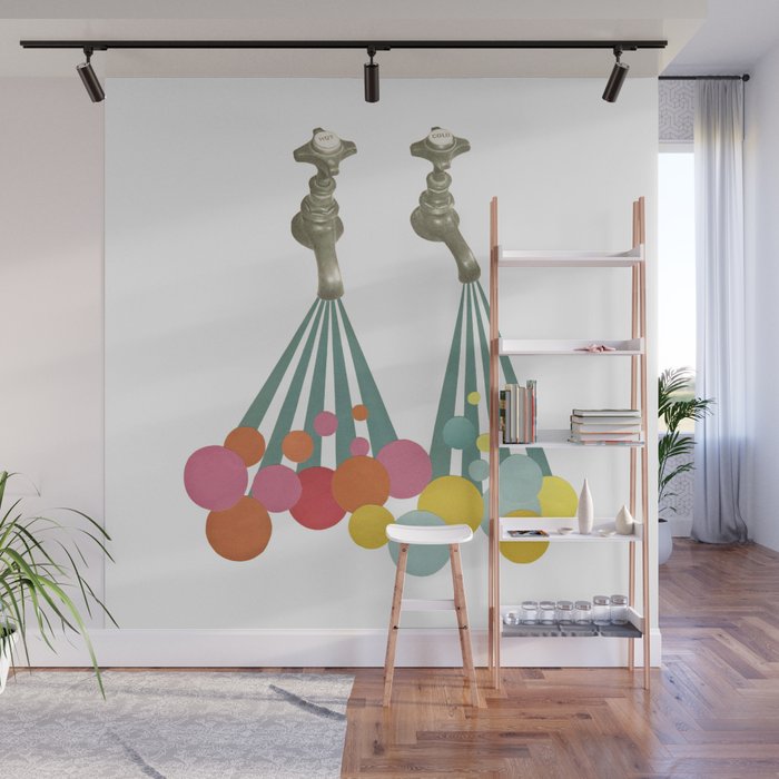 Soapsuds Wall Mural Gallery Image 1