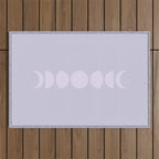 Minimal Moon Phases II Outdoor Rug Gallery Image 1
