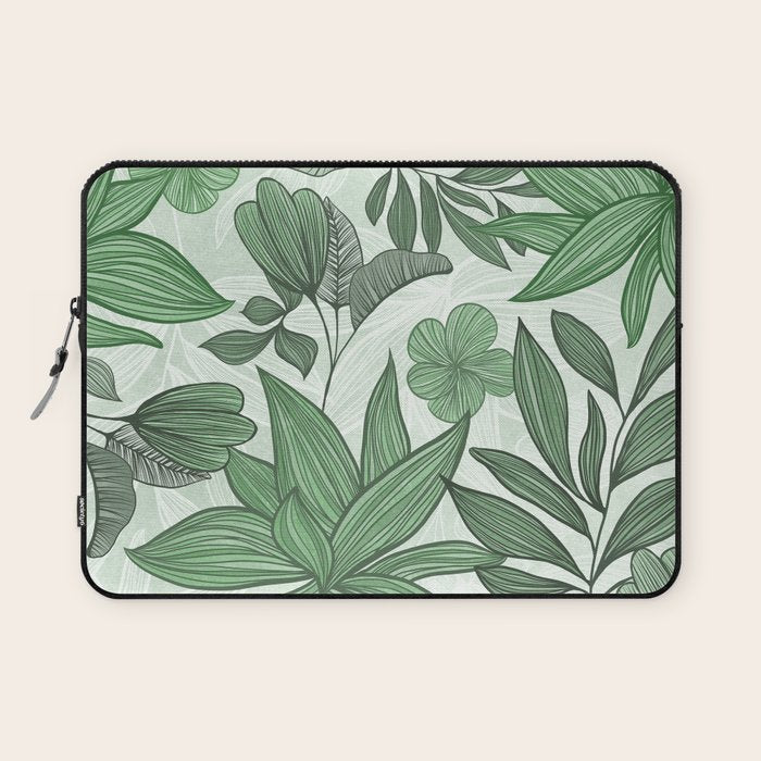 Southern Greenery Botanical Laptop Sleeve Gallery Image 1