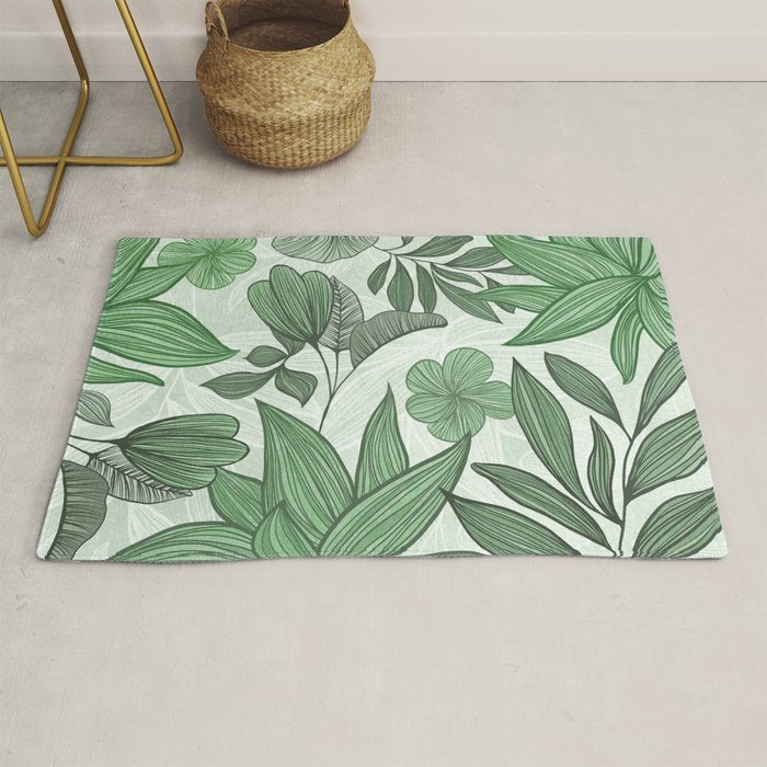 Southern Greenery Botanical Rug Gallery Image 1