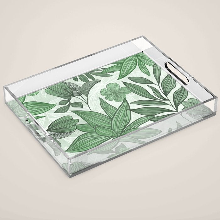 Southern Greenery Botanical Acrylic Tray Gallery Image 1