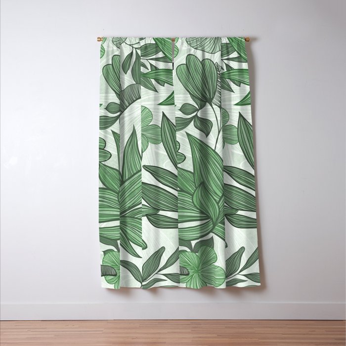 Southern Greenery Botanical Window Curtain Gallery Image 3