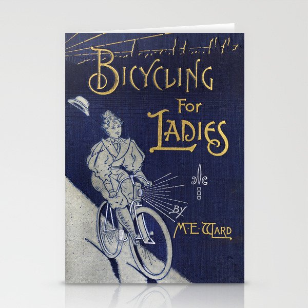 Cover of "Bicycling for Ladies" by Maria E. Ward, 1896 Stationery Card Gallery Image 2