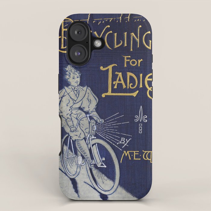 Cover of "Bicycling for Ladies" by Maria E. Ward, 1896 iPhone Case Gallery Image 1